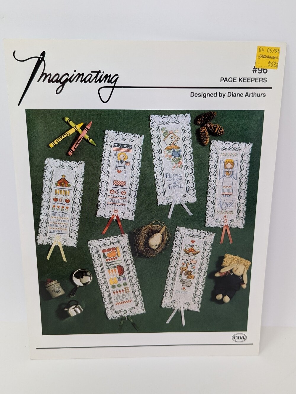 Cross Stitch Pattern Book Marks Page Keepers Imaginating Vintage